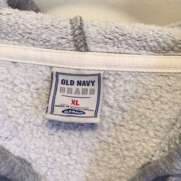 Old Navy Men's Grey Zip Hoodie Jacket, XL - Picture 5 of 6